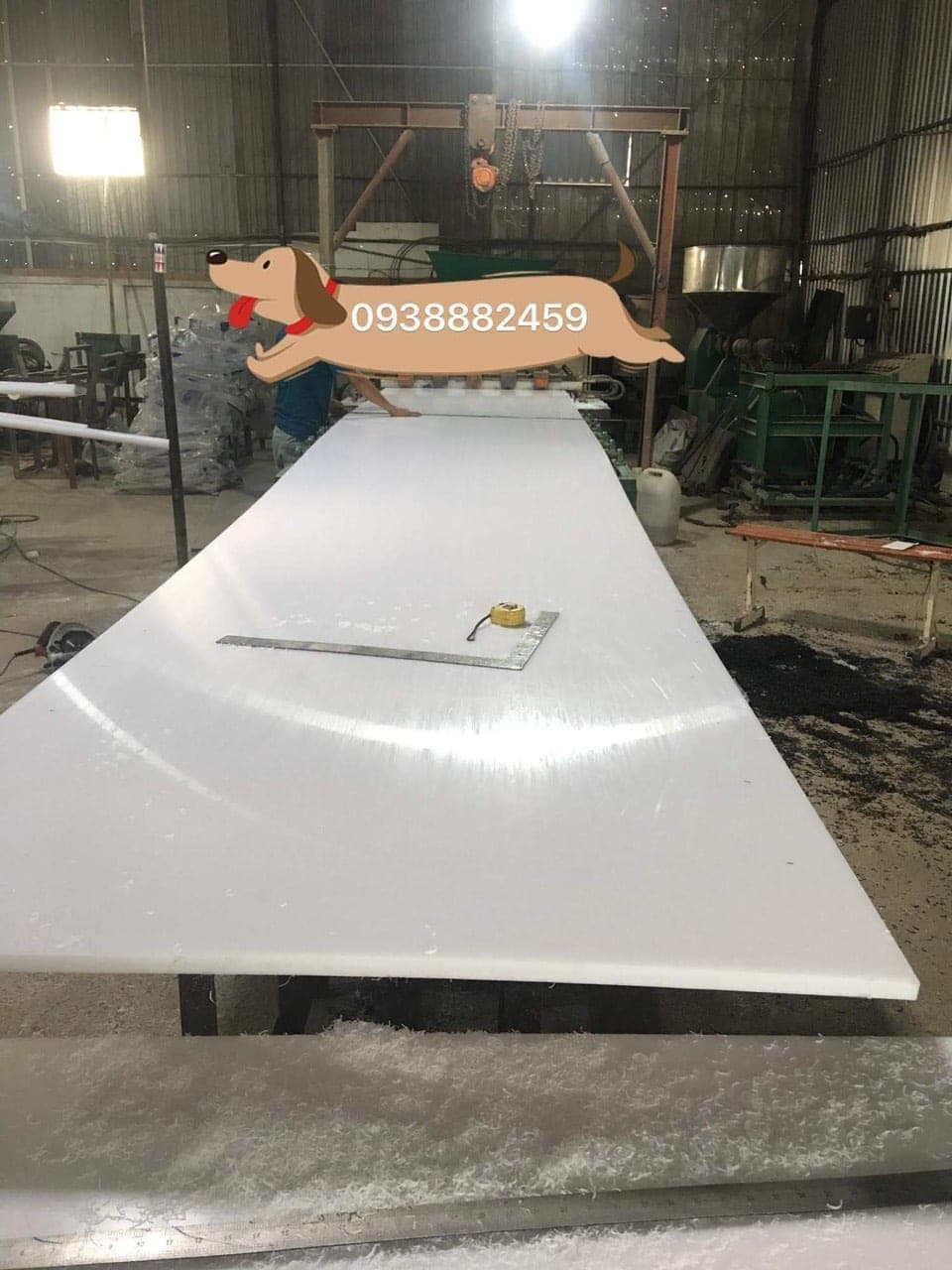 Tấm nhựa HDPE trắng 20mm